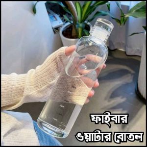 Transparent Water Bottle Transparent  color
